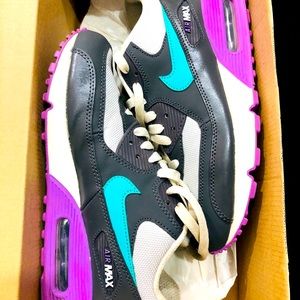 AirMax 90. Purple and Teal. 7y= 8.5/9 women’s